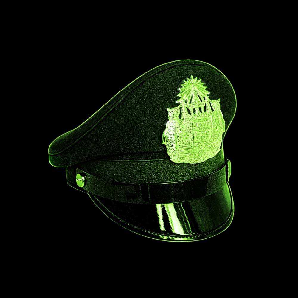 <POLICE CAP BADGE>