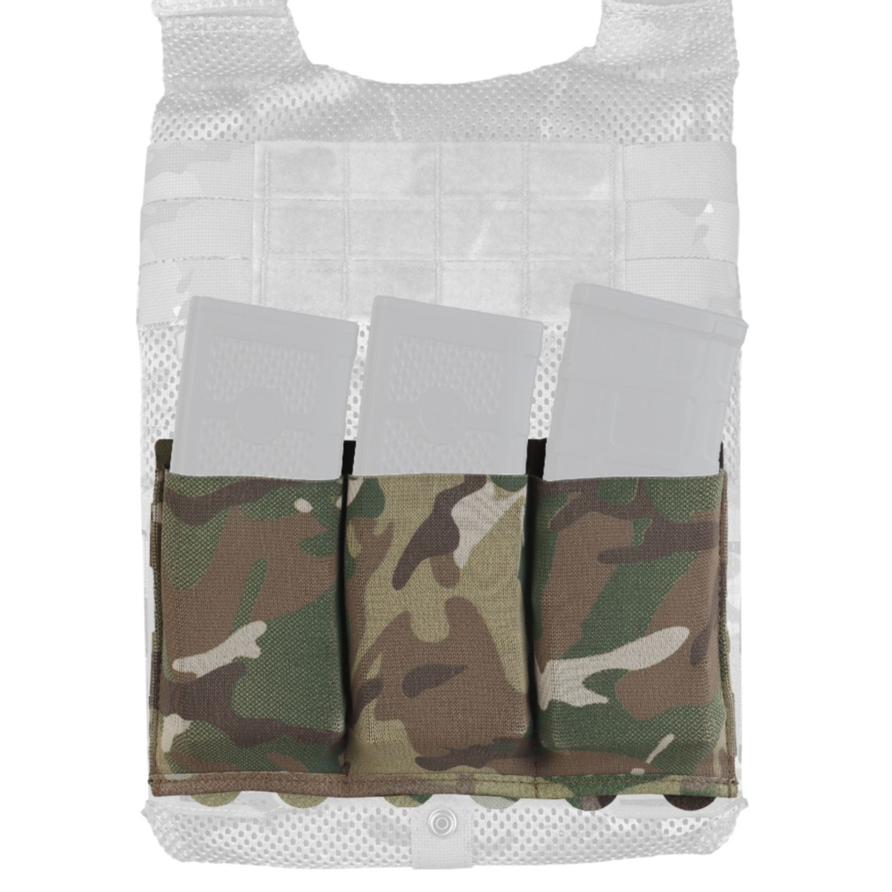 WOSPORT LIGHTWEIGHT ELASTIC TRIPLE MAG POUCH [WST-MG-116]