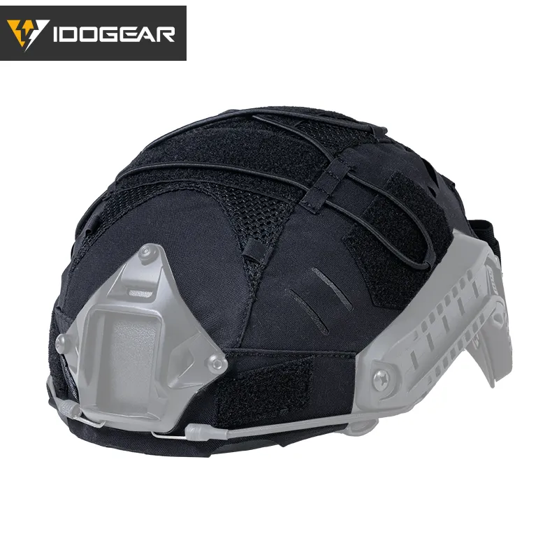 IDOGEAR TACTICAL HELMET COVER WITH NVG BATTERY POUCH RANGER GREEN [IG-HC3813]