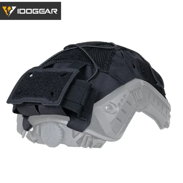 IDOGEAR TACTICAL HELMET COVER WITH NVG BATTERY POUCH RANGER GREEN [IG-HC3813]