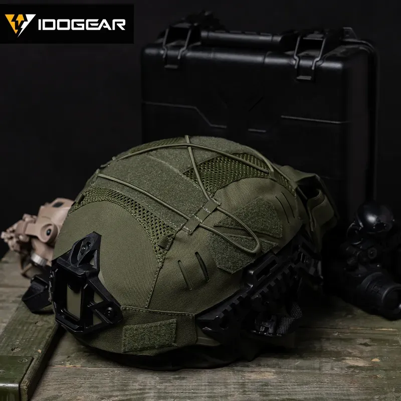 IDOGEAR TACTICAL HELMET COVER FOR WENDY HELMET WITH NVG BATTERY POUCH [IG-HC3814]