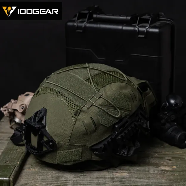 IDOGEAR TACTICAL HELMET COVER FOR WENDY HELMET WITH NVG BATTERY POUCH [IG-HC3814]