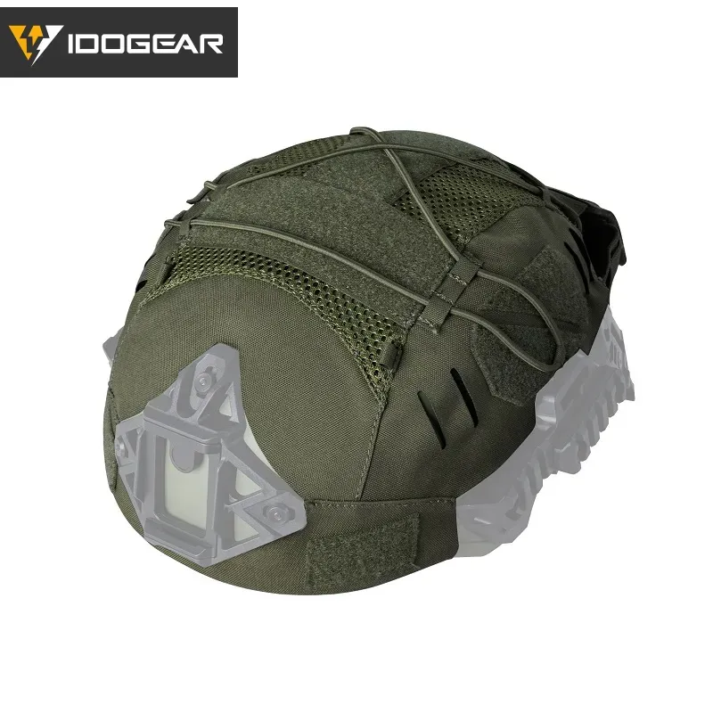 IDOGEAR TACTICAL HELMET COVER FOR WENDY HELMET WITH NVG BATTERY POUCH [IG-HC3814]