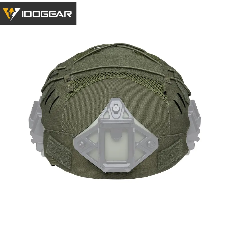 IDOGEAR TACTICAL HELMET COVER FOR WENDY HELMET WITH NVG BATTERY POUCH [IG-HC3814]
