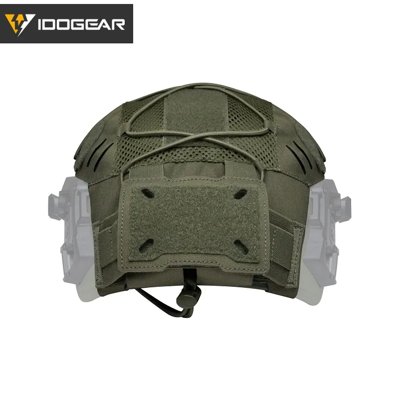 IDOGEAR TACTICAL HELMET COVER FOR WENDY HELMET WITH NVG BATTERY POUCH [IG-HC3814]