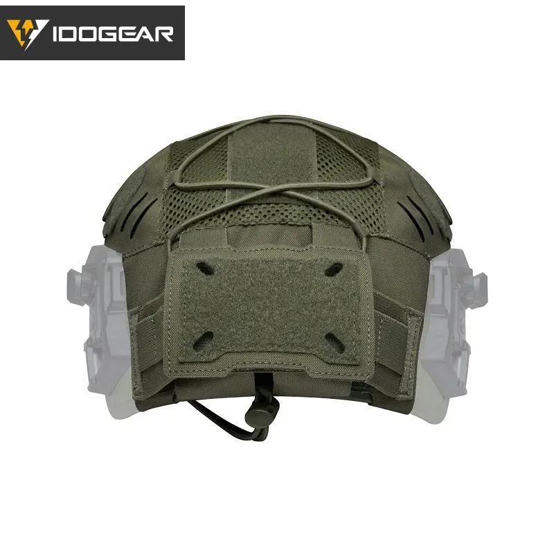 IDOGEAR TACTICAL HELMET COVER FOR WENDY HELMET WITH NVG BATTERY POUCH [IG-HC3814]