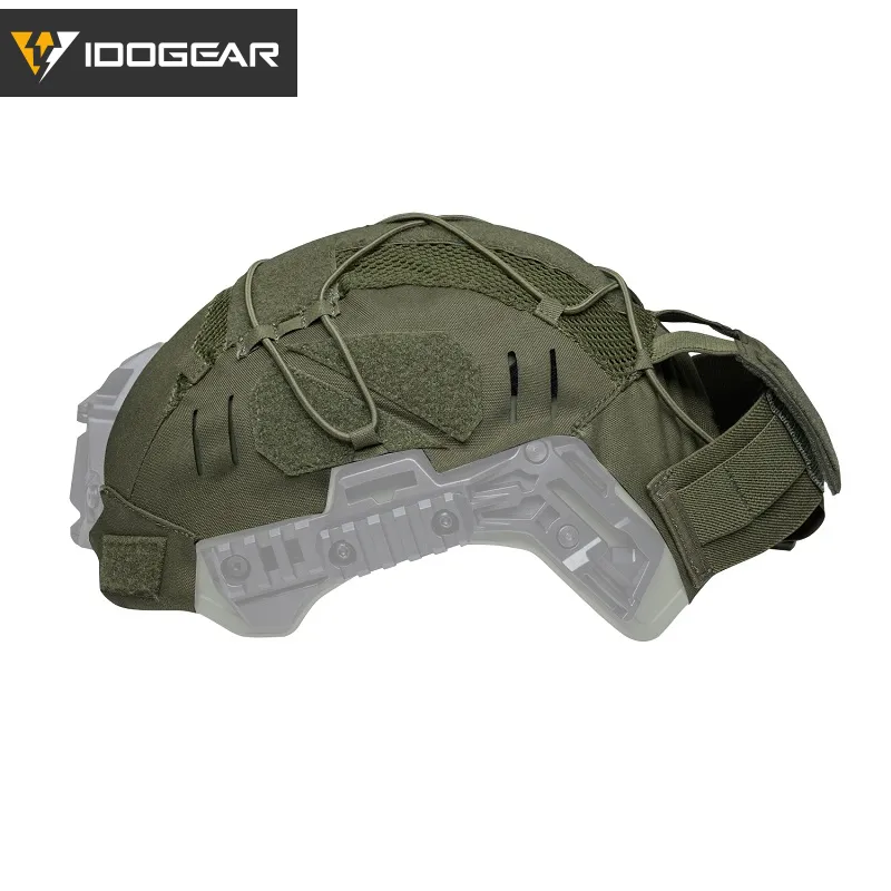 IDOGEAR TACTICAL HELMET COVER FOR WENDY HELMET WITH NVG BATTERY POUCH [IG-HC3814]