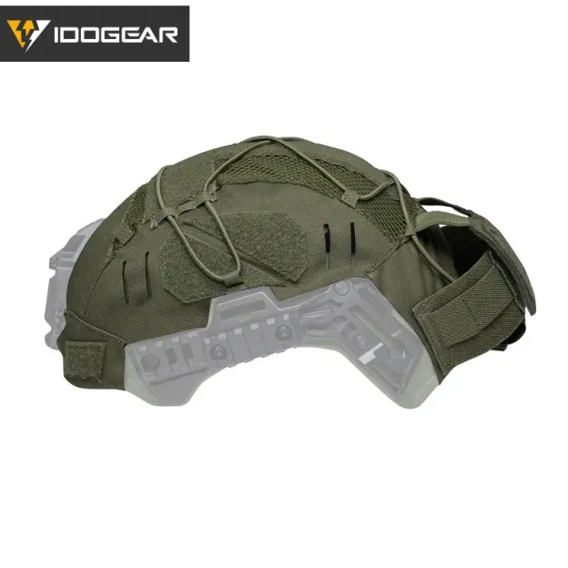 IDOGEAR TACTICAL HELMET COVER FOR WENDY HELMET WITH NVG BATTERY POUCH [IG-HC3814]