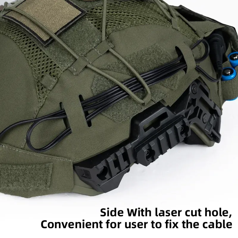 IDOGEAR TACTICAL HELMET COVER FOR WENDY HELMET WITH NVG BATTERY POUCH [IG-HC3814]