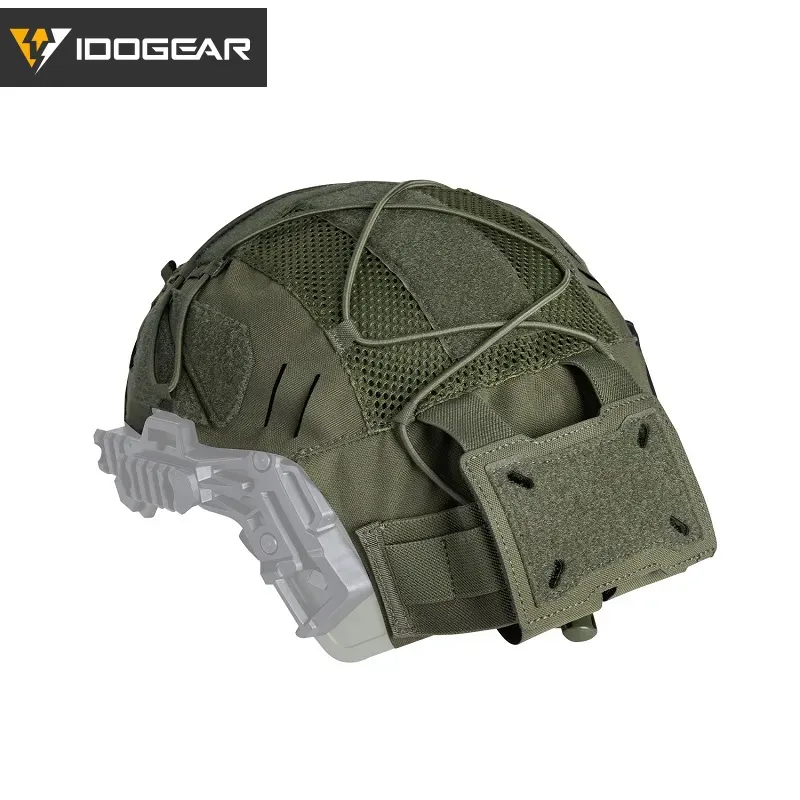 IDOGEAR TACTICAL HELMET COVER FOR WENDY HELMET WITH NVG BATTERY POUCH [IG-HC3814]