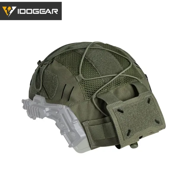 IDOGEAR TACTICAL HELMET COVER FOR WENDY HELMET WITH NVG BATTERY POUCH [IG-HC3814]