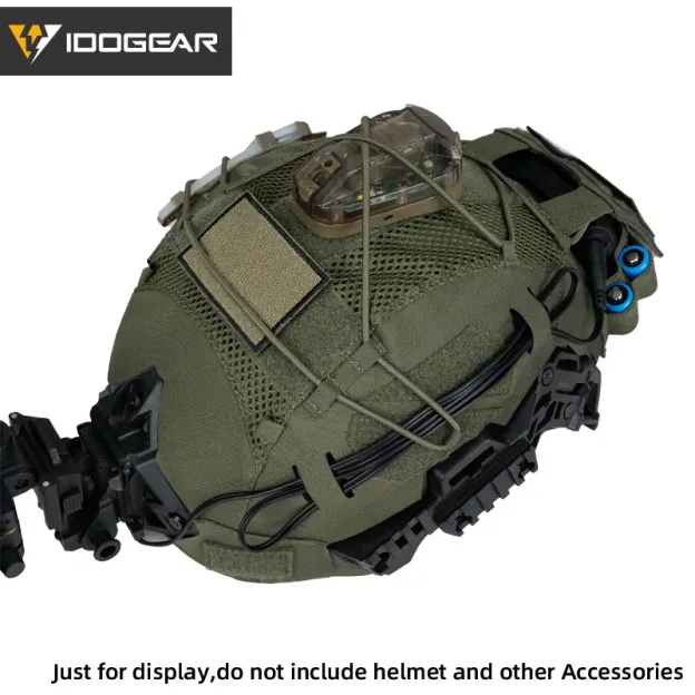IDOGEAR TACTICAL HELMET COVER FOR WENDY HELMET WITH NVG BATTERY POUCH [IG-HC3814]
