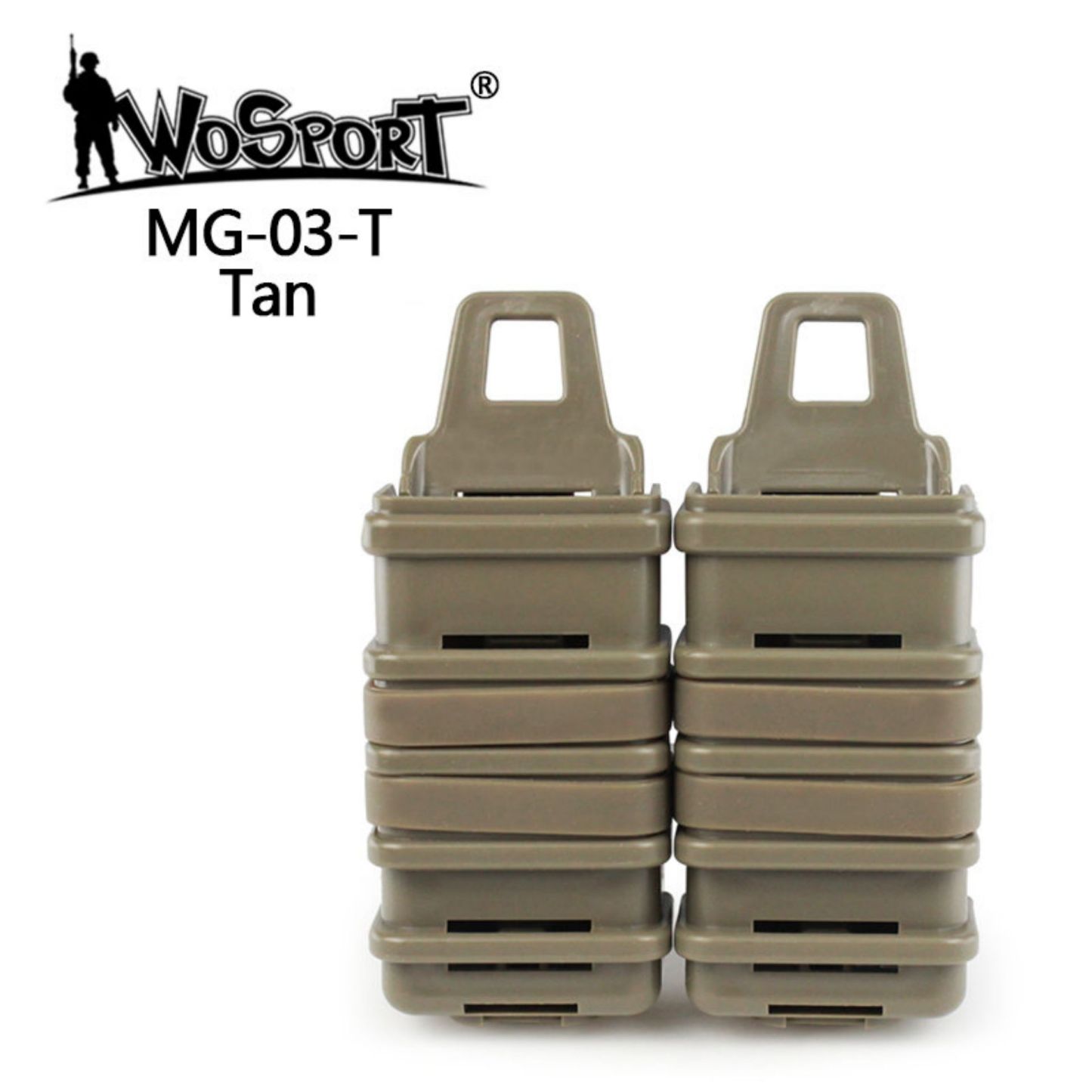 WOSPORT 9MM FAST MAG POUCH [WST-MG-03]