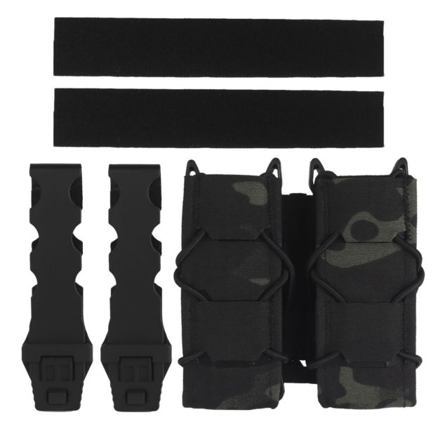 WOSPORT TIGER 9MM DOUBLE MAG POUCH V2 [WST-MG-131]