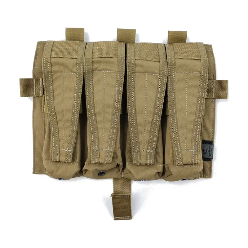 TWINFALCONS DETACHABLE FLAP QUAD SMG MAG POUCHES PANEL [TW-M080]