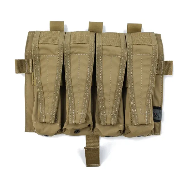TWINFALCONS DETACHABLE FLAP QUAD SMG MAG POUCHES PANEL [TW-M080]