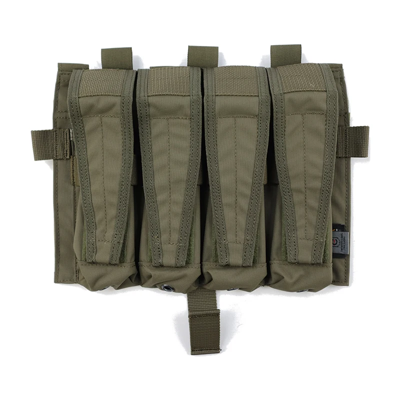TWINFALCONS DETACHABLE FLAP QUAD SMG MAG POUCHES PANEL [TW-M080]