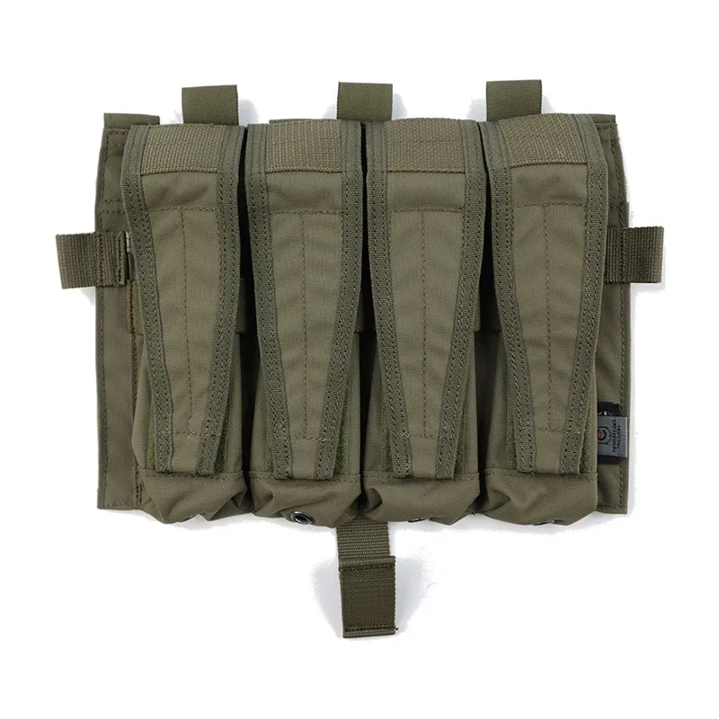 TWINFALCONS DETACHABLE FLAP QUAD SMG MAG POUCHES PANEL [TW-M080]