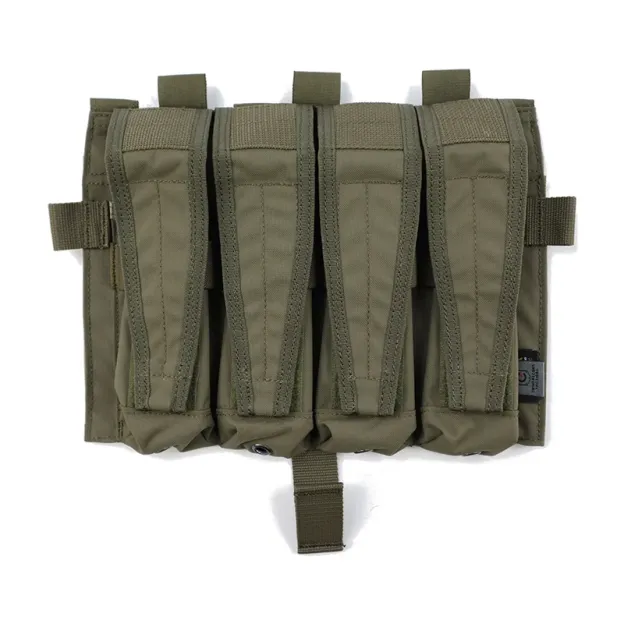 TWINFALCONS DETACHABLE FLAP QUAD SMG MAG POUCHES PANEL [TW-M080]
