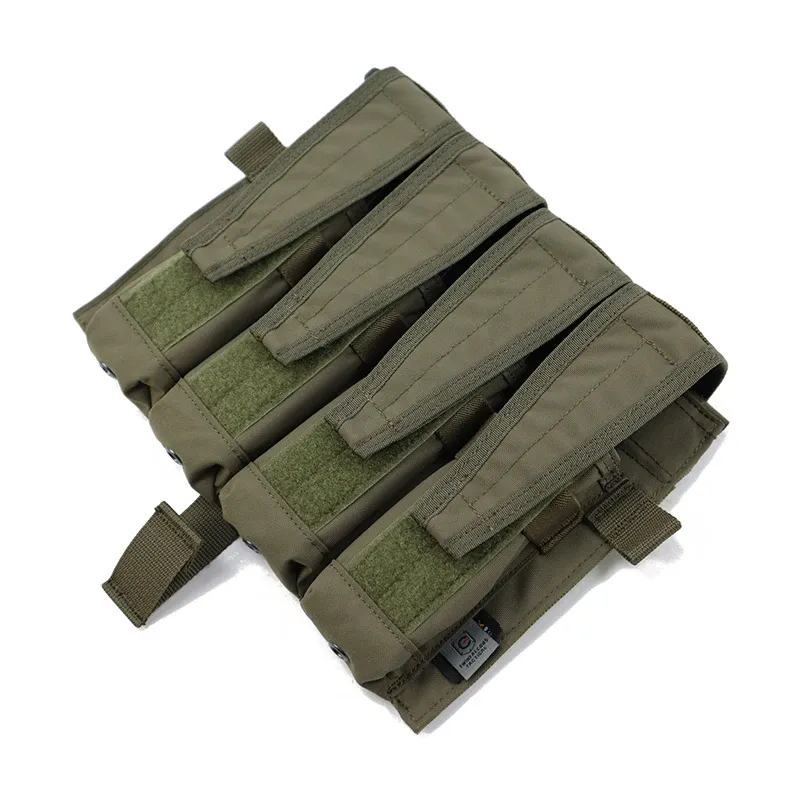 TWINFALCONS DETACHABLE FLAP QUAD SMG MAG POUCHES PANEL [TW-M080]
