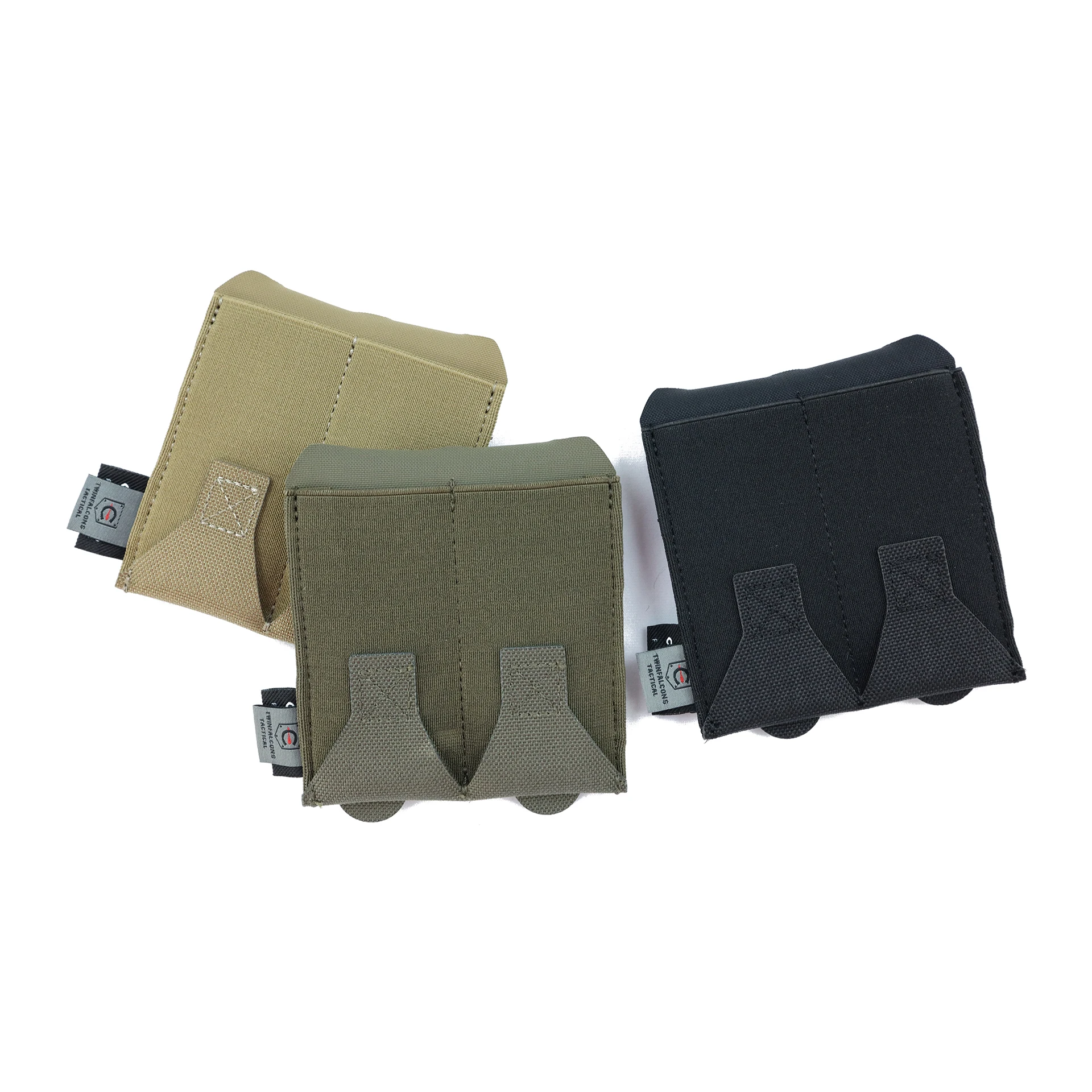 TWINFALCONS ELASTIC DOUBLE 9MM MAG POUCH