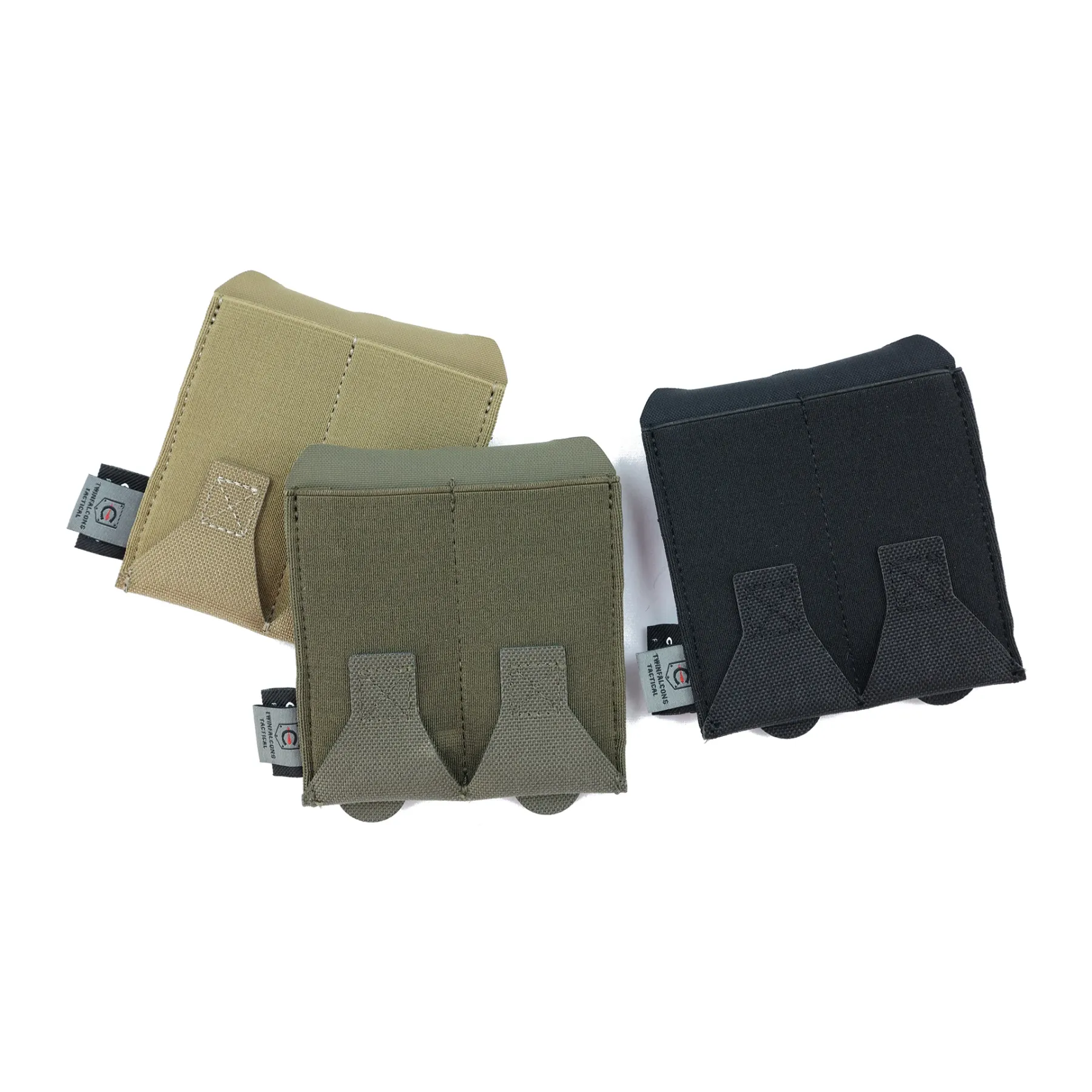 TWINFALCONS ELASTIC DOUBLE 9MM MAG POUCH