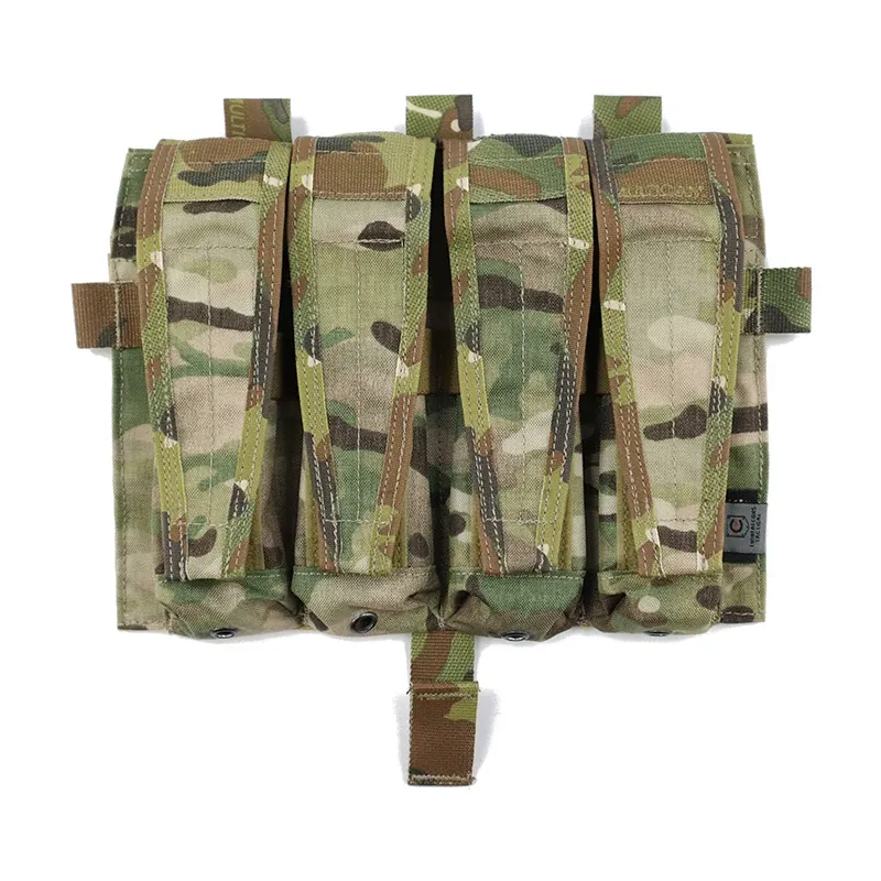 TWINFALCONS DETACHABLE FLAP QUAD SMG MAG POUCHES PANEL [TW-M080]