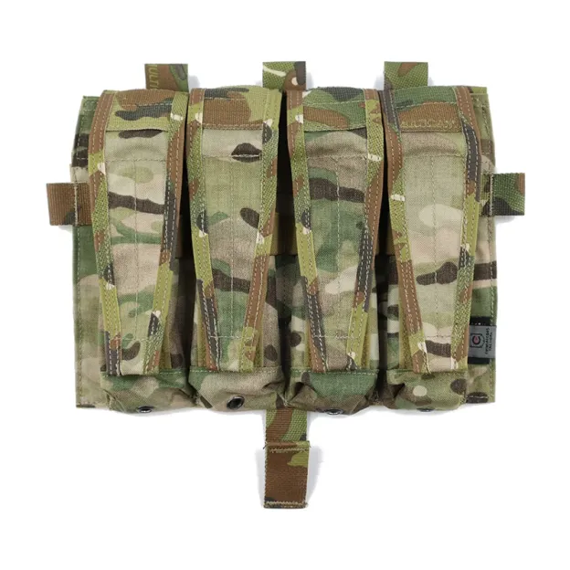 TWINFALCONS DETACHABLE FLAP QUAD SMG MAG POUCHES PANEL [TW-M080]
