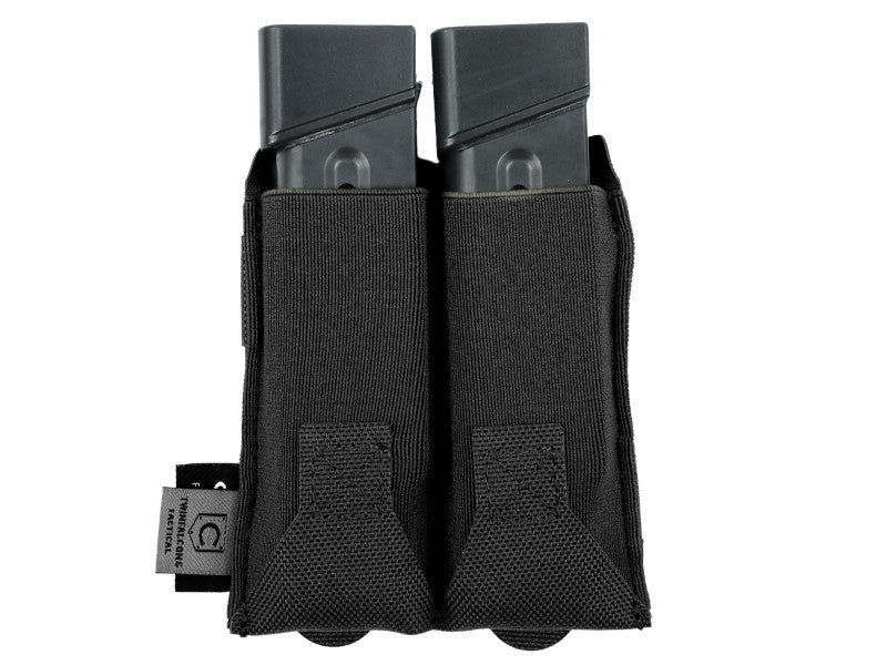 TWINFALCONS ELASTIC DOUBLE 9MM MAG POUCH
