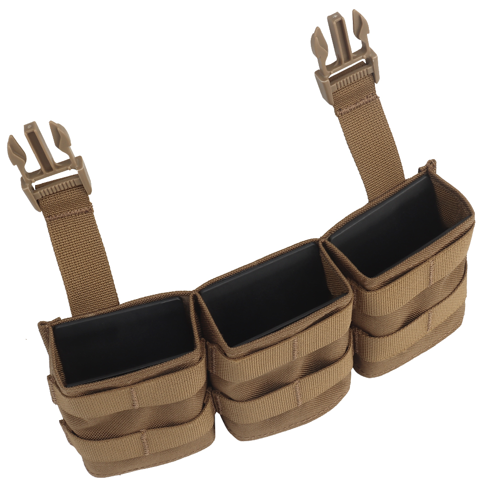 WOSPORT FAST 7.62 TRIPLE MAG POUCH (MEDIUM) FRONT PANEL[WST-MG-F-23]