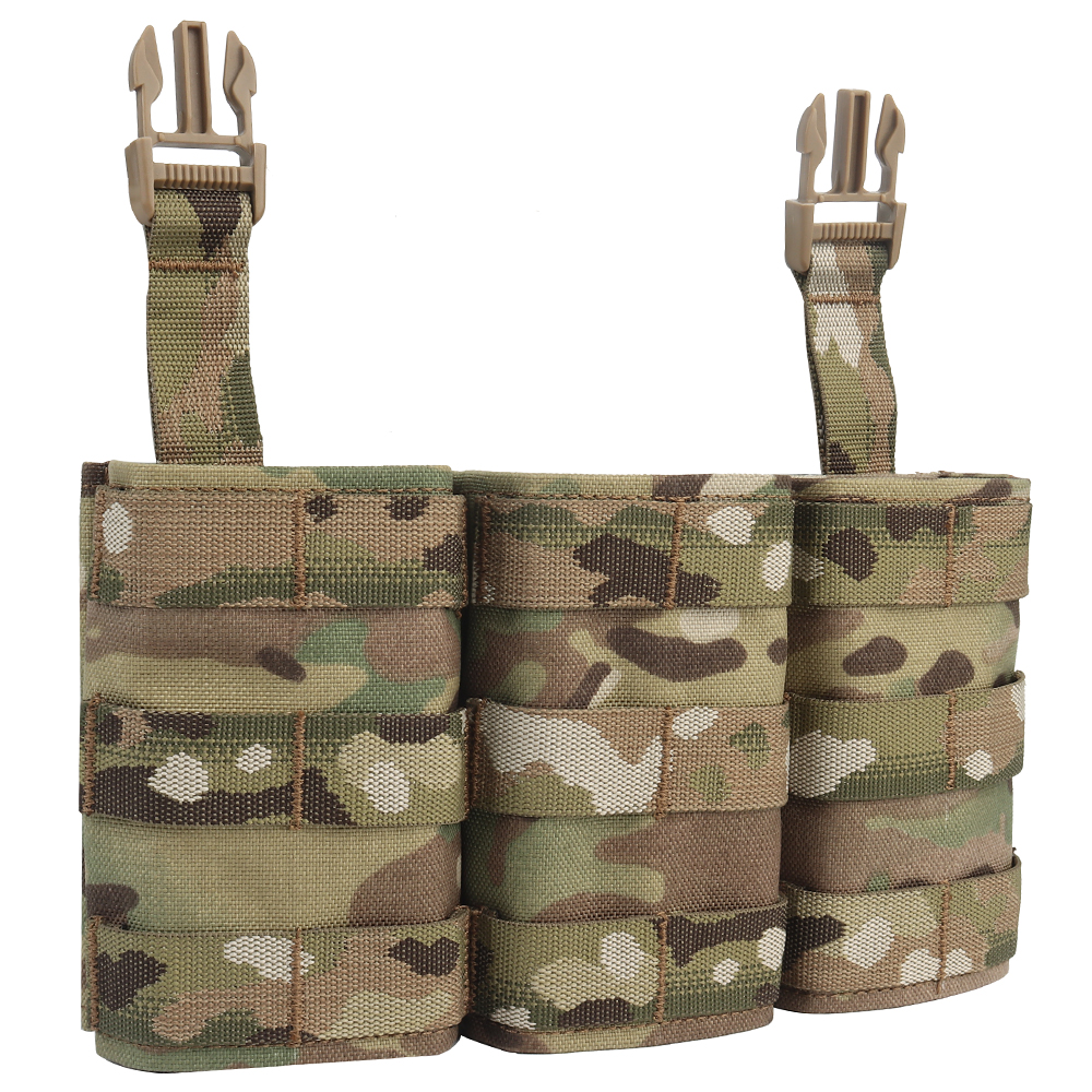 WOSPORT FAST 5.56 TRIPLE MAG POUCH (LONG) FRONT PANEL[WST-MG-F-22]