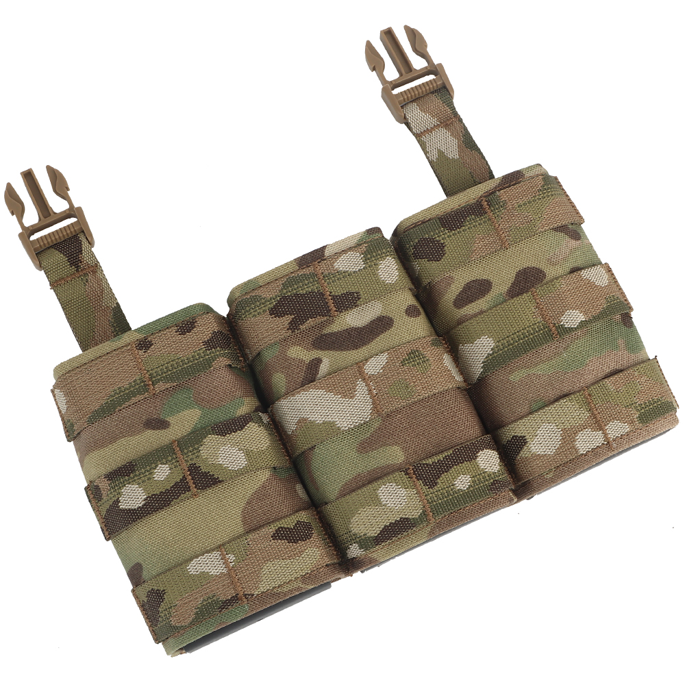 WOSPORT FAST 5.56 TRIPLE MAG POUCH (LONG) FRONT PANEL[WST-MG-F-22]