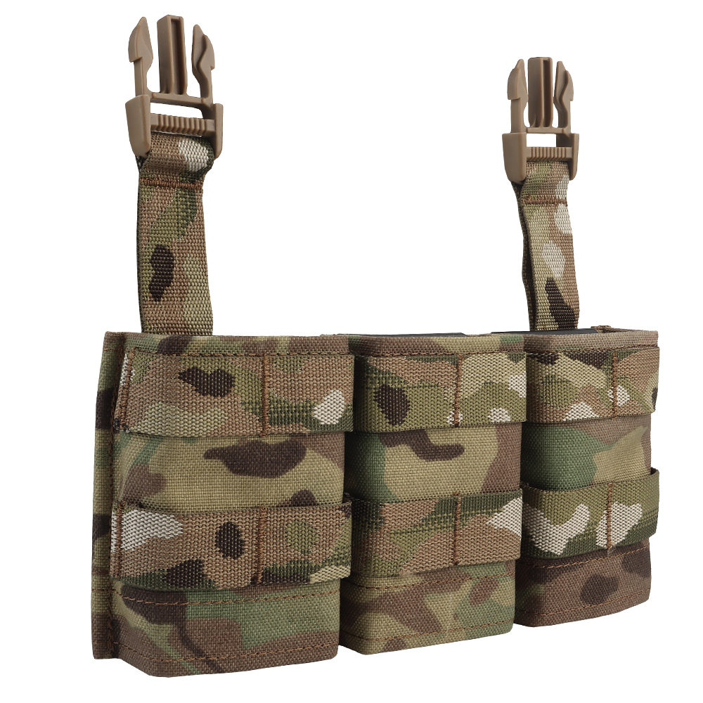 WOSPORT FAST 5.56 TRIPLE MAG POUCH (MEDIUM) FRONT PANEL[WST-MG-F-21]