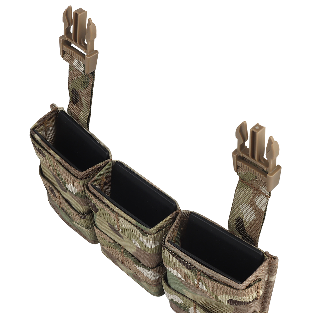 WOSPORT FAST 5.56 TRIPLE MAG POUCH (MEDIUM) FRONT PANEL[WST-MG-F-21]