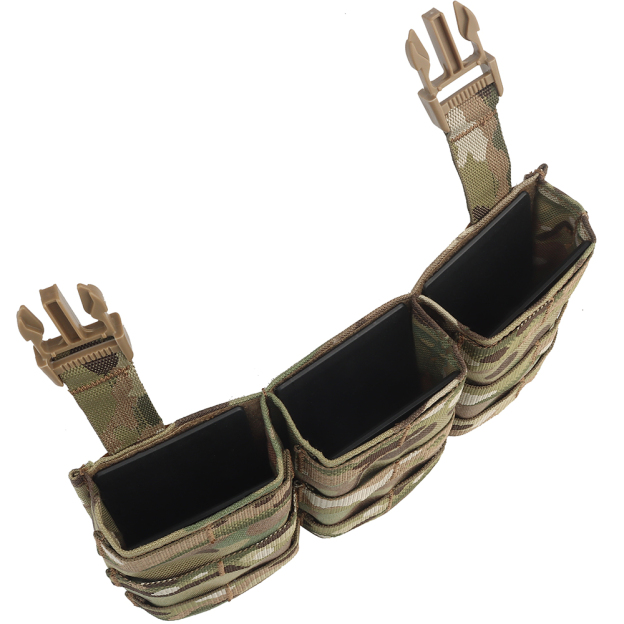 WOSPORT FAST 7.62 TRIPLE MAG POUCH (LONG) FRONT PANEL[WST-MG-F-24]