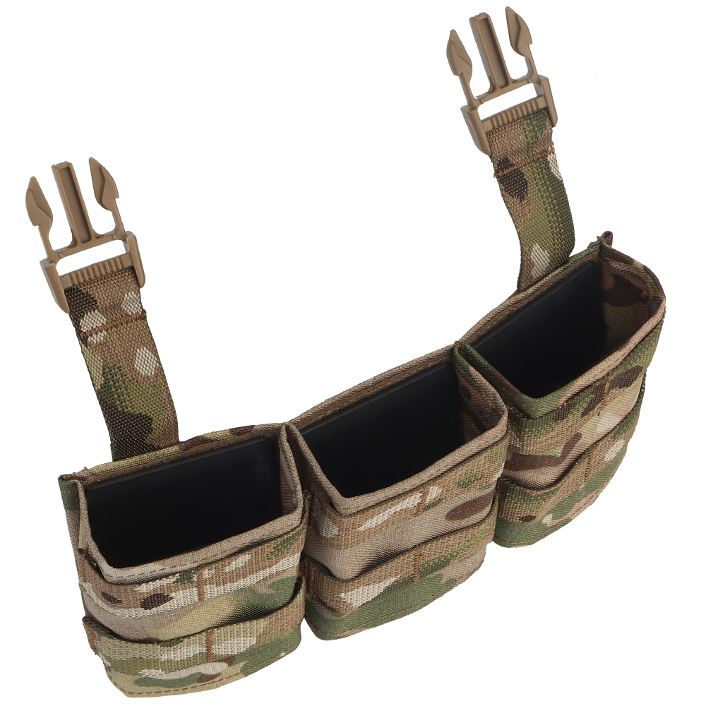 WOSPORT FAST 7.62 TRIPLE MAG POUCH (MEDIUM) FRONT PANEL[WST-MG-F-23]