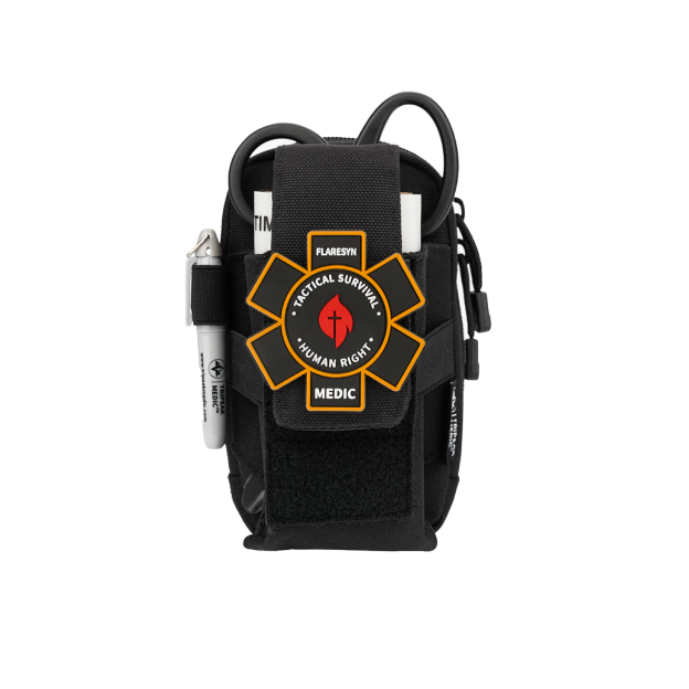  FlareSyn  EDC IFAK Trauma Kit Molle Tactical Pouch