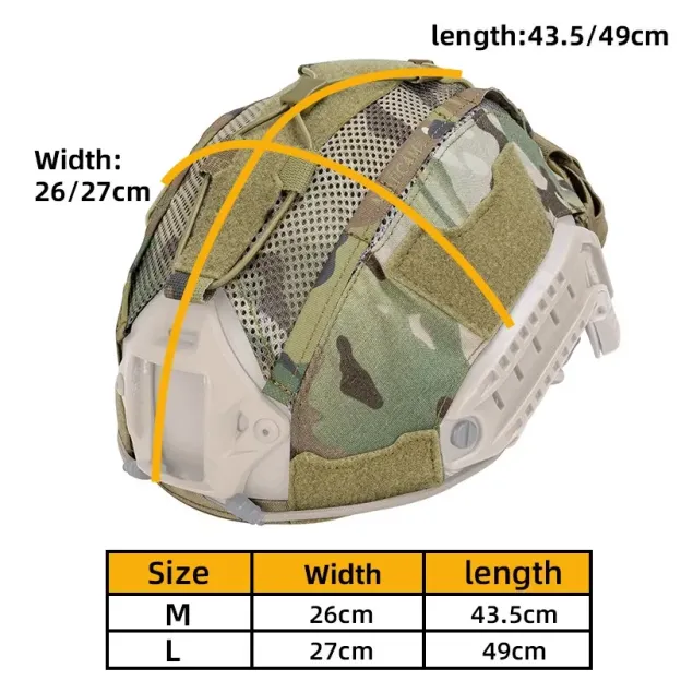 IDO GEAR IDOGEAR TACTICAL HELMET COVER FOR MARITIME HELMET W/ NVG BATTERY POUCH GEAR CAMO [IG-HC3812]