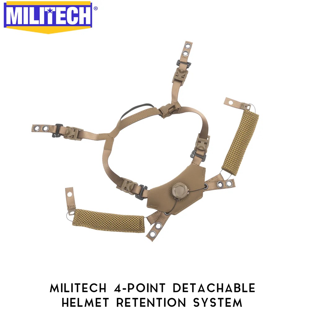 MILITECH® 4 POINT RETENTION SYSTEM FOR HELMETS