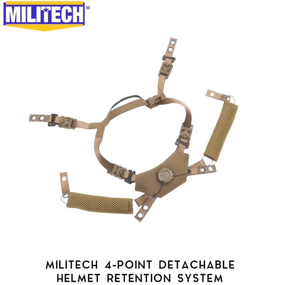 MILITECH® 4 POINT RETENTION SYSTEM FOR HELMETS