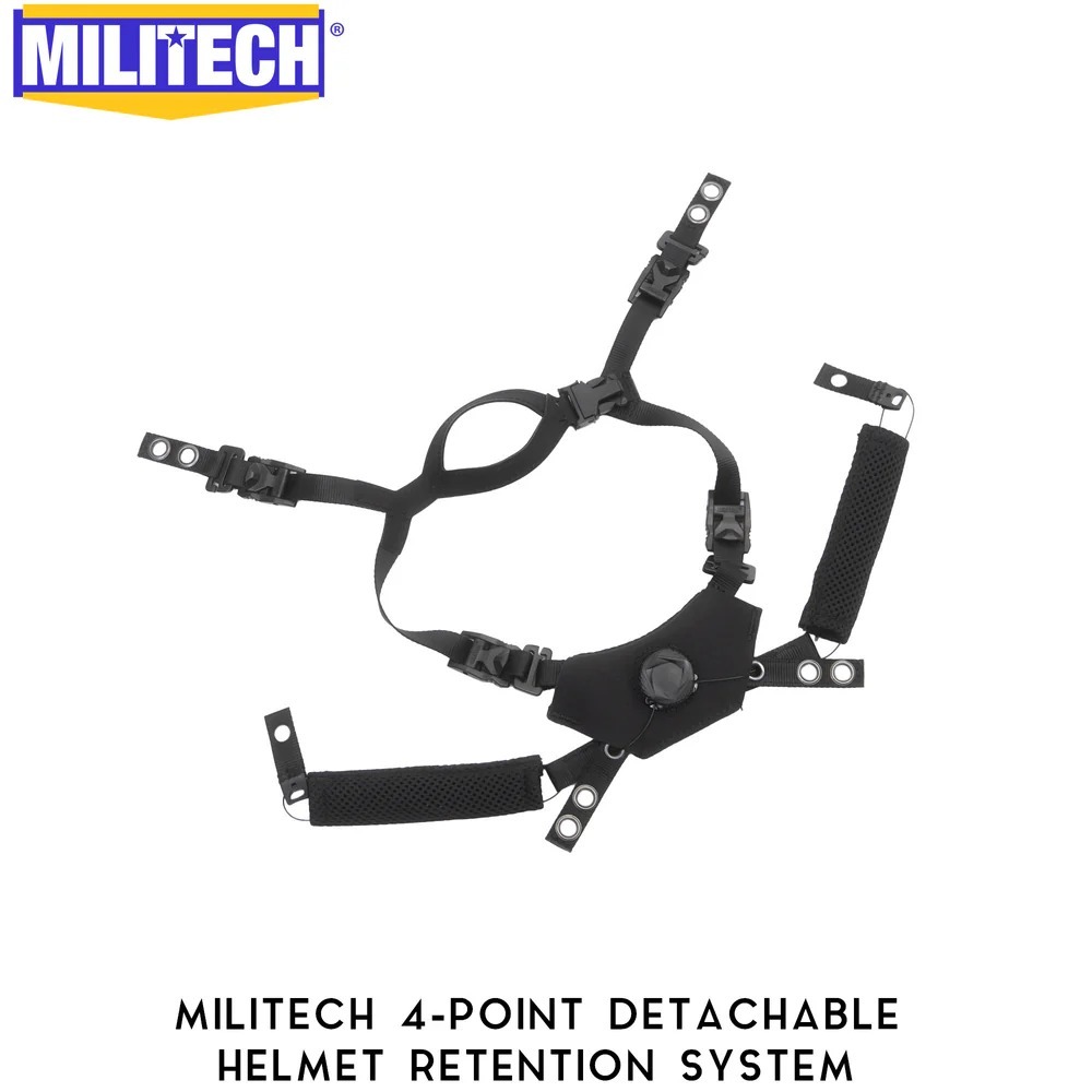 MILITECH® 4 POINT RETENTION SYSTEM FOR HELMETS