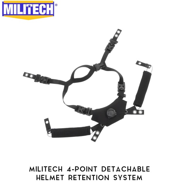 MILITECH® 4 POINT RETENTION SYSTEM FOR HELMETS