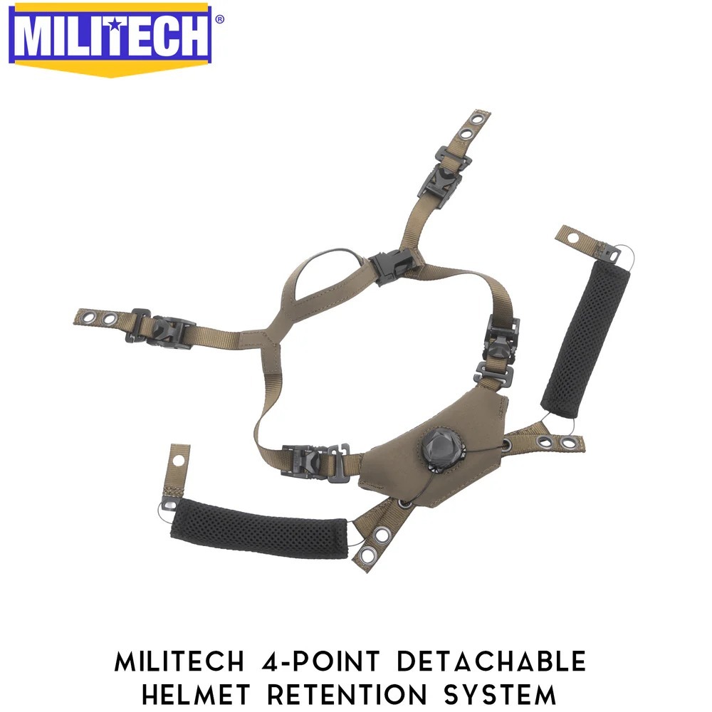 MILITECH® 4 POINT RETENTION SYSTEM FOR HELMETS