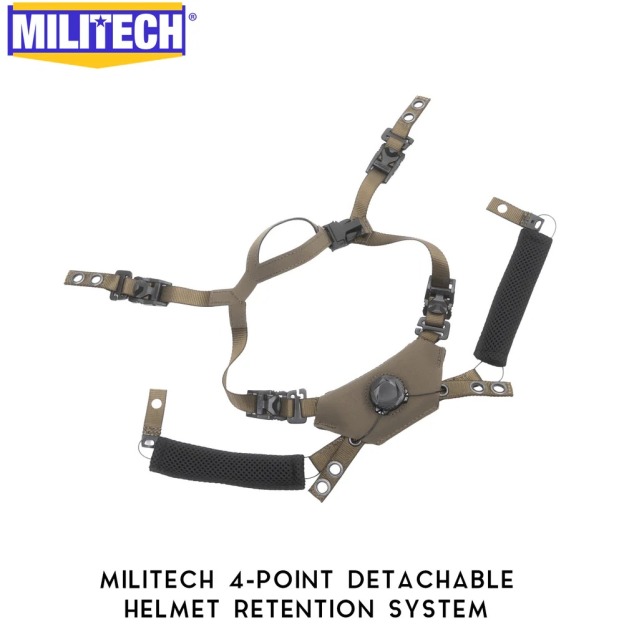 MILITECH® 4 POINT RETENTION SYSTEM FOR HELMETS