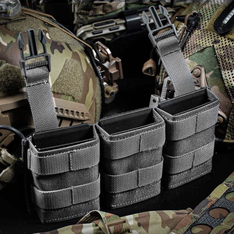 WOSPORT FAST 7.62 TRIPLE MAG POUCH (MEDIUM) FRONT PANEL[WST-MG-F-23]