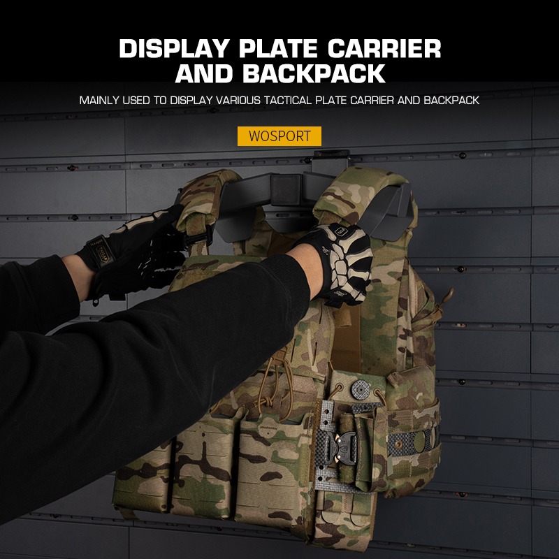 WOSPORT PLATE CARRIER DISPLAY WALL MOUNT [WST-TG-25-ACC-05]