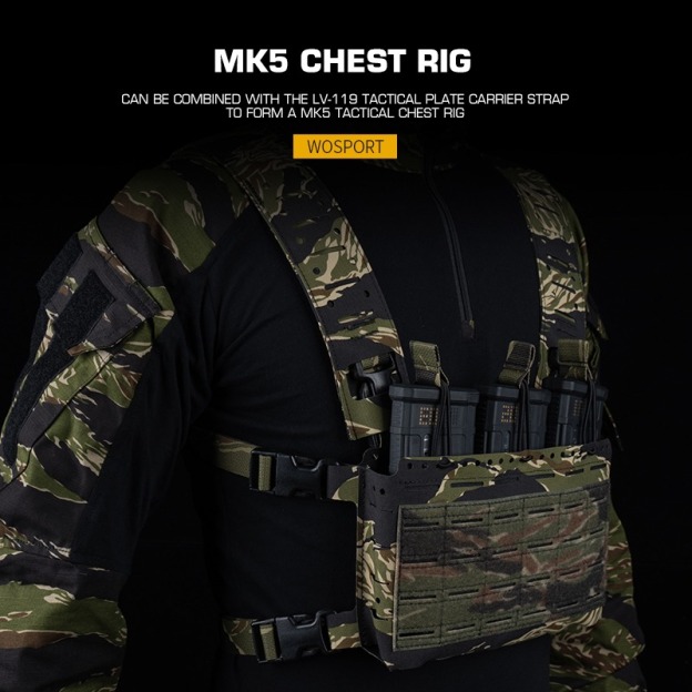 WOSPORT LV-119 TACTICAL PLATE CARRIER SET [WST-VE-116]