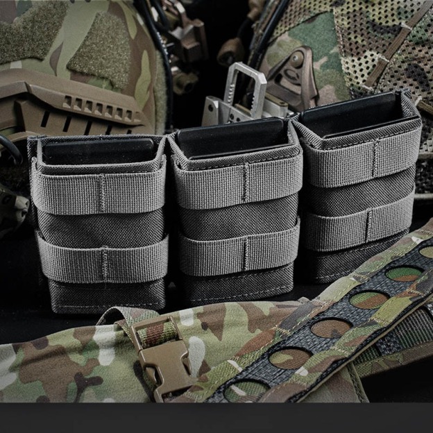 WOSPORT FAST 7.62 TRIPLE MAG POUCH (MEDIUM)[WST-MG-F-17]