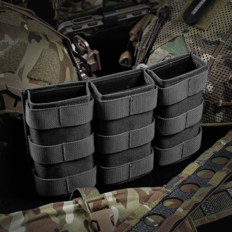 WOSPORT FAST 5.56 TRIPLE MAG POUCH (LONG) [WST-MG-F-14]