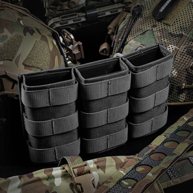 WOSPORT FAST 5.56 TRIPLE MAG POUCH (LONG) [WST-MG-F-14]